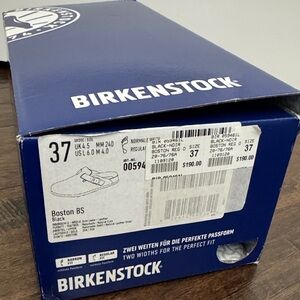 NWT Birkenstock Boston BS Black